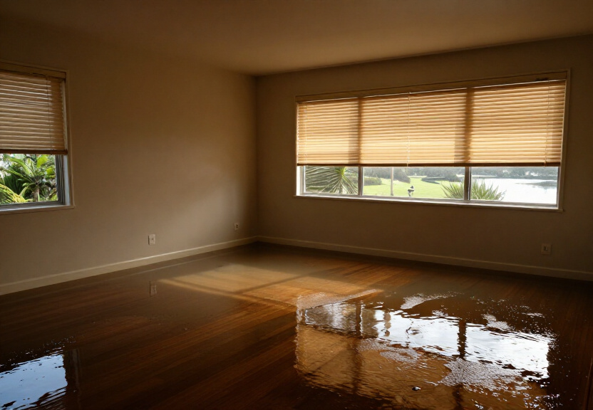 Waterlogged subfloor with visible timber damage in Mortdale